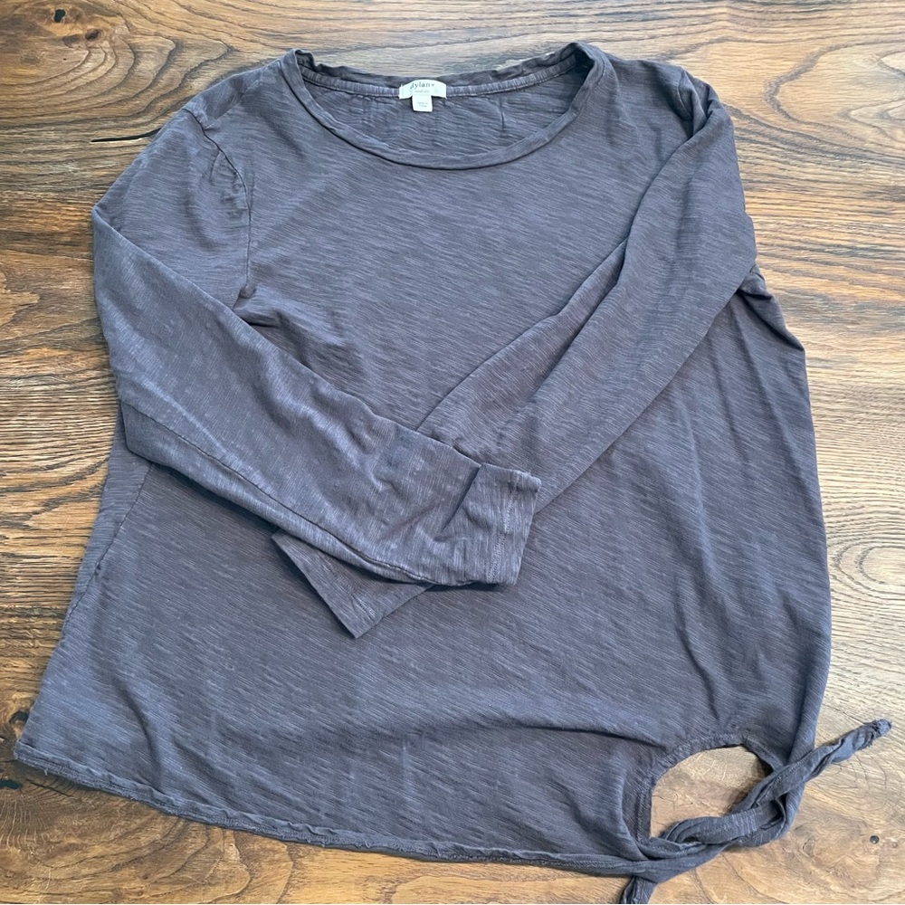 Women’s Anthropologie Dylan Light Weight Long Sleeve Cotton Top Shirt Tee Medium